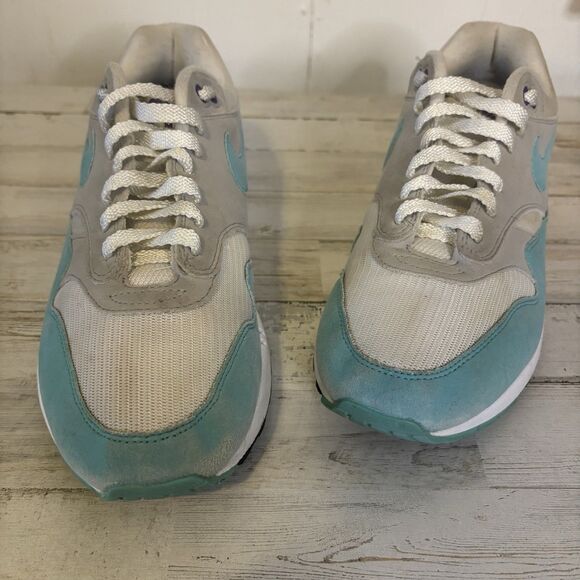 Nike Men’s 8 Air Max 1 OG Anniversary Aqua Sneakers Blue/Purple Sneaker LTD - Picture 9 of 14